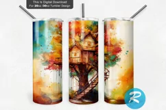 house printable,spring clipart,treehouse Tumbler,treehouse clip art,watercolor treehouse,spring trees,tree clipart,fairy house,tree house,watercolor trees,backyard Tumbler,forest Tumbler,fantasy watercolor,cute treehouse