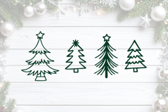 Christmas Trees - Doodle SVG Product Image 1