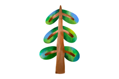 Hand Drawn Forest Trees and Green Plants Product Image 2