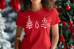 Doodle Christmas Trees SVG Product Image 2