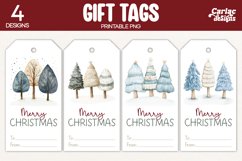 trees gift tags