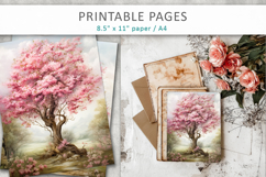 artistic tree illustrations, nature junk journal Product Image 7