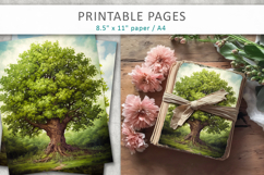 artistic tree illustrations, nature themed scrapbook Product Image 3