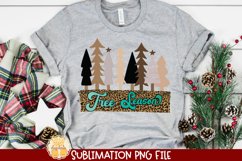 Tree Season | Leopard Christmas Sublimation PNG Product Image 1