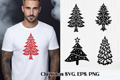 Christmas tree SVG design | Christmas tree silhouette SVG Product Image 1
