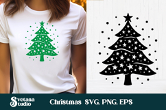 Christmas tree SVG design | Christmas tree silhouette SVG Product Image 1