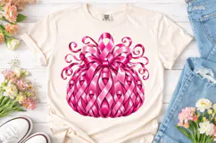 Breast Cancer Ribbon Pumpkin PNG Tee Product Image 2