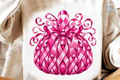 Breast Cancer Ribbon Pumpkin PNG Tee Product Image 3