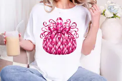 Breast Cancer Ribbon Pumpkin PNG Tee Product Image 4