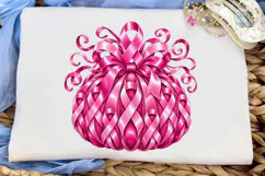 Breast Cancer Ribbon Pumpkin PNG Tee Product Image 5