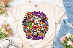 Halloween Teacher PNG Sublimation Shirt Product Image 2