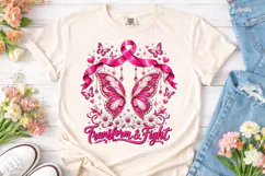 Transform & Fight Butterfly PNG Shirt Product Image 2