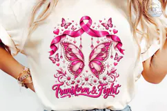 Transform & Fight Butterfly PNG Shirt Product Image 6