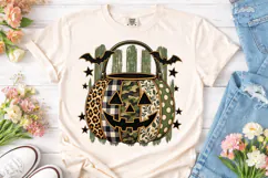 Halloween Pumpkin Bucket PNG Shirt Product Image 2
