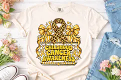 Childhood Cancer Awareness PNG Tee Product Image 2