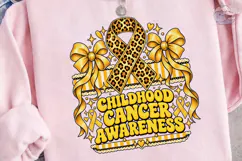 Childhood Cancer Awareness PNG Tee Product Image 3