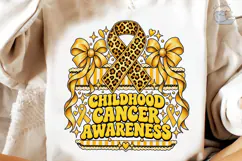 Childhood Cancer Awareness PNG Tee Product Image 4