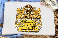 Childhood Cancer Awareness PNG Tee Product Image 5