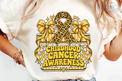 Childhood Cancer Awareness PNG Tee Product Image 6