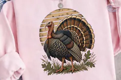 Vintage Turkey PNG Thanksgiving Shirt Product Image 3
