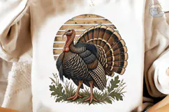 Vintage Turkey PNG Thanksgiving Shirt Product Image 4