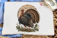 Vintage Turkey PNG Thanksgiving Shirt Product Image 5