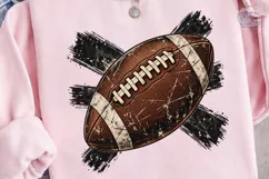 Vintage Football PNG Sublimation Tee Product Image 3