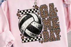 Volleyball Game Day PNG Sublimation Tee Product Image 3