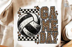 Volleyball Game Day PNG Sublimation Tee Product Image 4