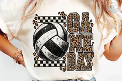 Volleyball Game Day PNG Sublimation Tee Product Image 6
