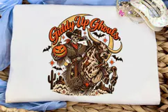 Giddy Up Ghouls Halloween Cowboy PNG Product Image 5