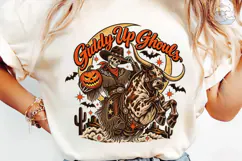 Giddy Up Ghouls Halloween Cowboy PNG Product Image 6