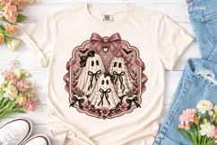 Coquette Ghost Halloween PNG Shirt Product Image 2