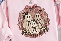 Coquette Ghost Halloween PNG Shirt Product Image 3