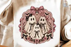 Coquette Ghost Halloween PNG Shirt Product Image 4