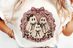 Coquette Ghost Halloween PNG Shirt Product Image 6