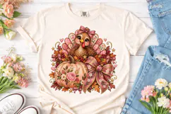 Cute Turkey Thanksgiving PNG Sublimation Product Image 2