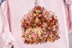 Cute Turkey Thanksgiving PNG Sublimation Product Image 3