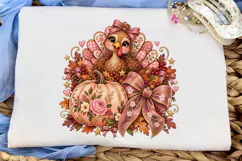 Cute Turkey Thanksgiving PNG Sublimation Product Image 5