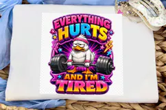 Everything Hurts Tired Duck PNG Tee Product Image 6