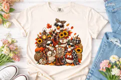 Hello Fall Duck Family PNG Shirt Design Product Image 2