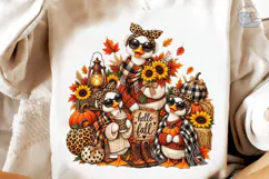 Hello Fall Duck Family PNG Shirt Design Product Image 4