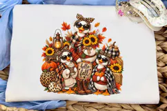 Hello Fall Duck Family PNG Shirt Design Product Image 5