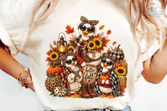 Hello Fall Duck Family PNG Shirt Design Product Image 6