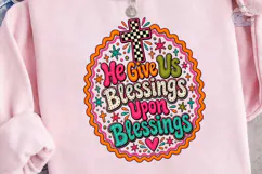 Blessings Upon Blessings PNG Shirt Product Image 1