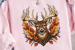 Fall Deer Buck Antlers PNG Shirt Design Product Image 3