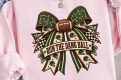 Run The Dang Ball Football Bow PNG Product Image 3