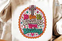 Blessings Upon Blessings PNG Shirt Product Image 3