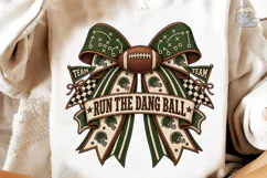 Run The Dang Ball Football Bow PNG Product Image 4