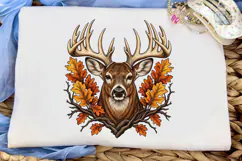 Fall Deer Buck Antlers PNG Shirt Design Product Image 5